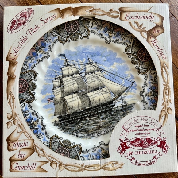 NEW IN BOX Churchill Currier & Ives Tall Ships - Set of 3 - Picture 8 of 16